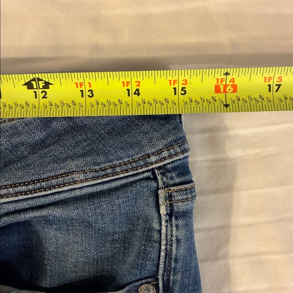 American Eagle Outfitters Blue Kick Boot Super Stretch Women’s 8 Short - Picture 8 of 12